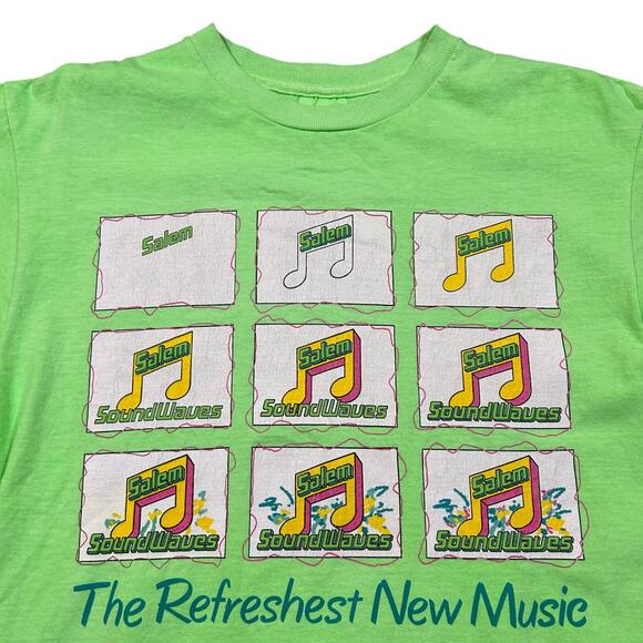 VTG 90s Salem Cigarettes SoundWaves Promo T-Shirt Ultimo Tag Tobacco - Picture 2 of 4